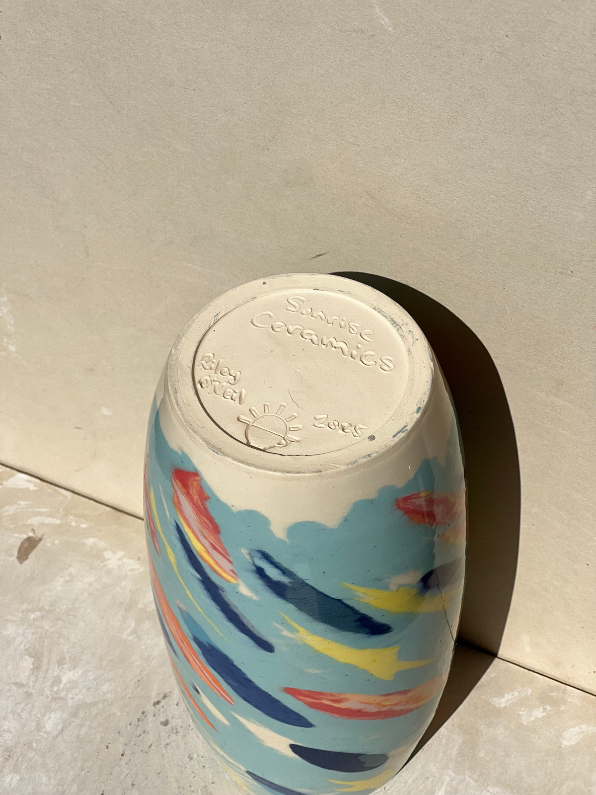Stars and Dots Nerikomi Vase