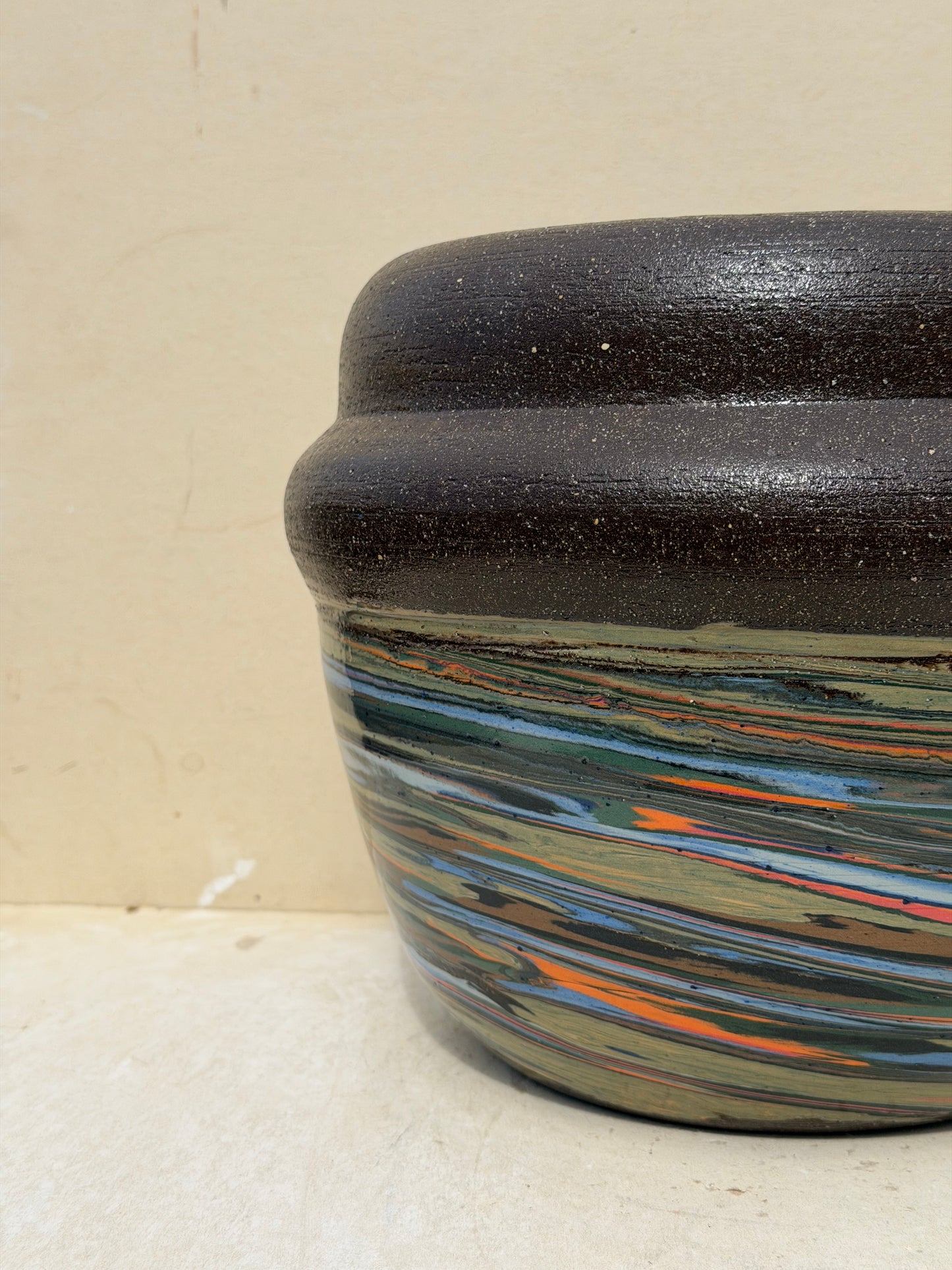 Brown Marbled Vase