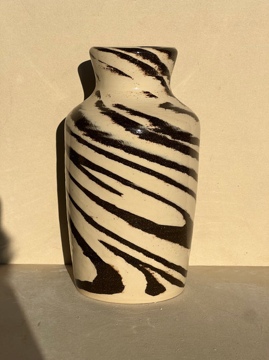 Neutral Marbled Vase