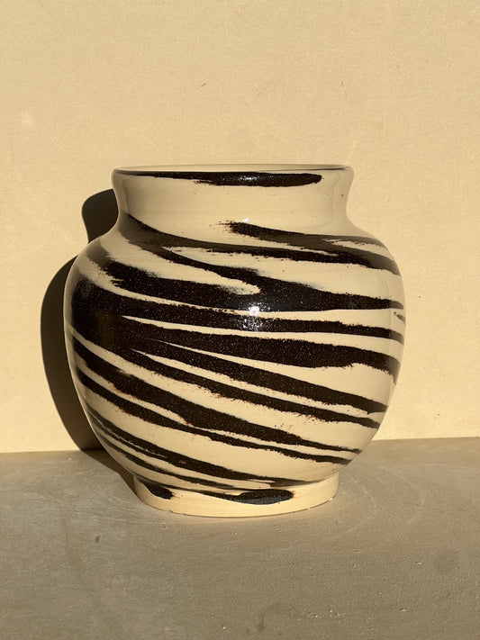 Neutral Marbled Vase