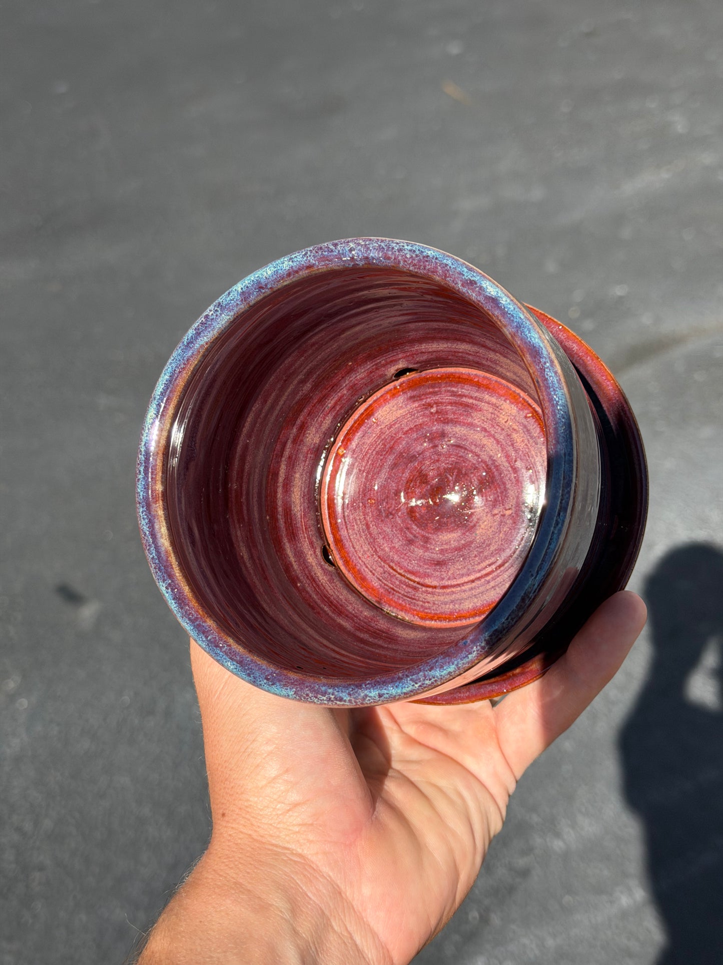 Speckled Plumb Planter