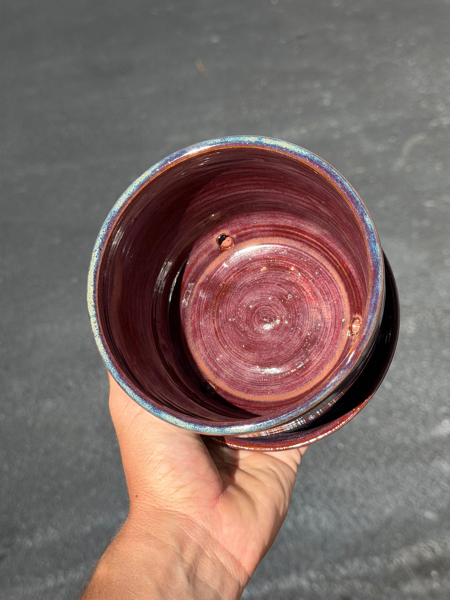 Speckled Plumb Planter