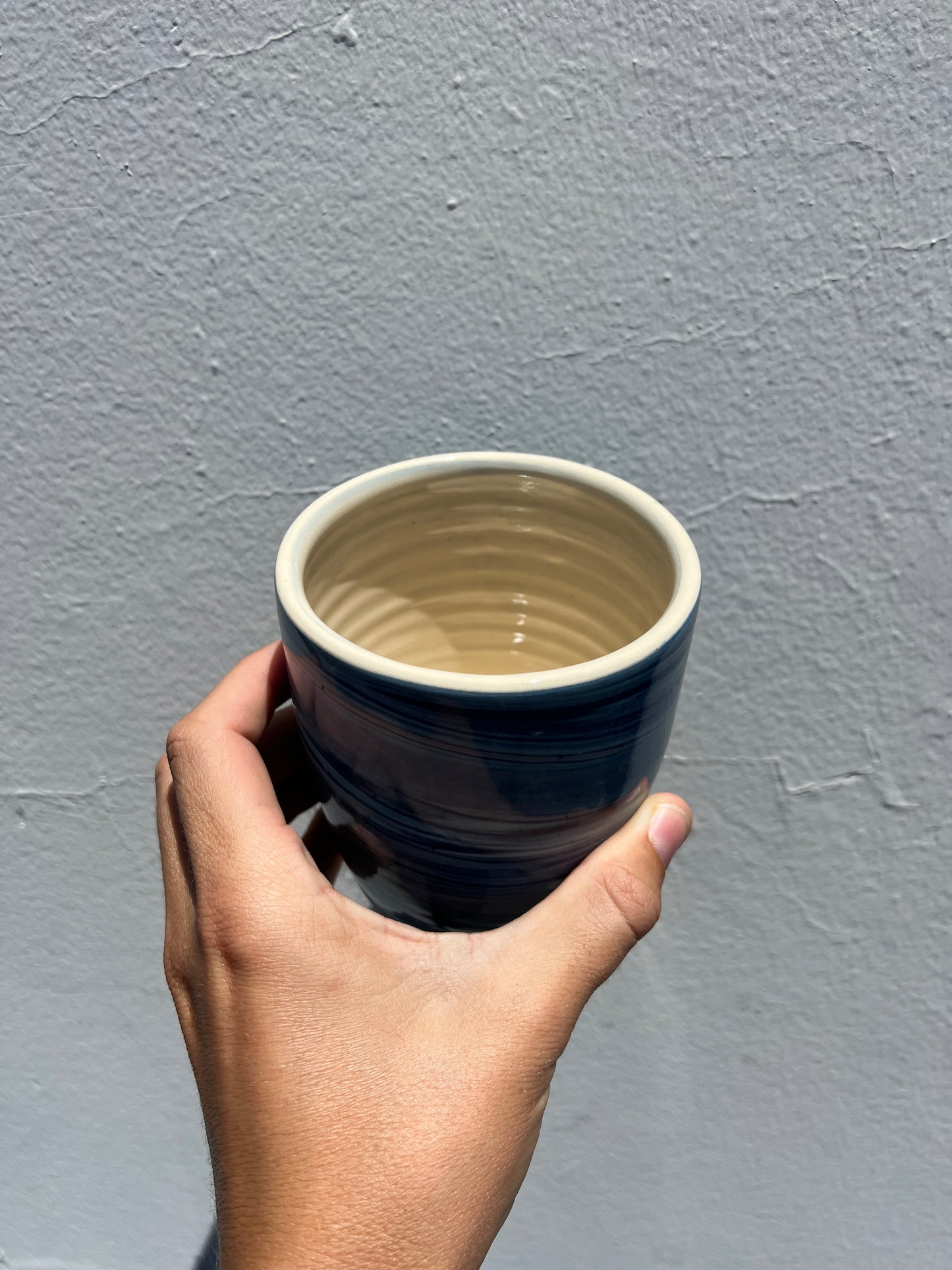 Ocean Drift Marbled Clay Cup