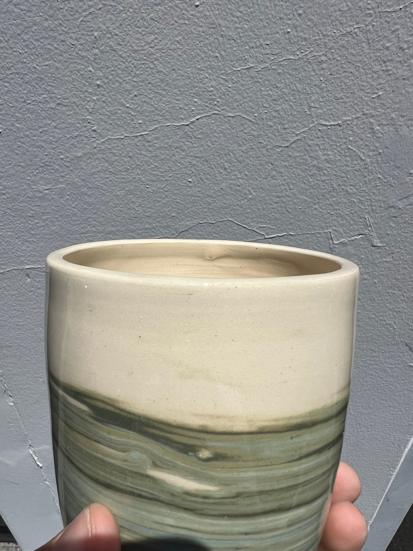 Sage Earth Marbled Clay Cup