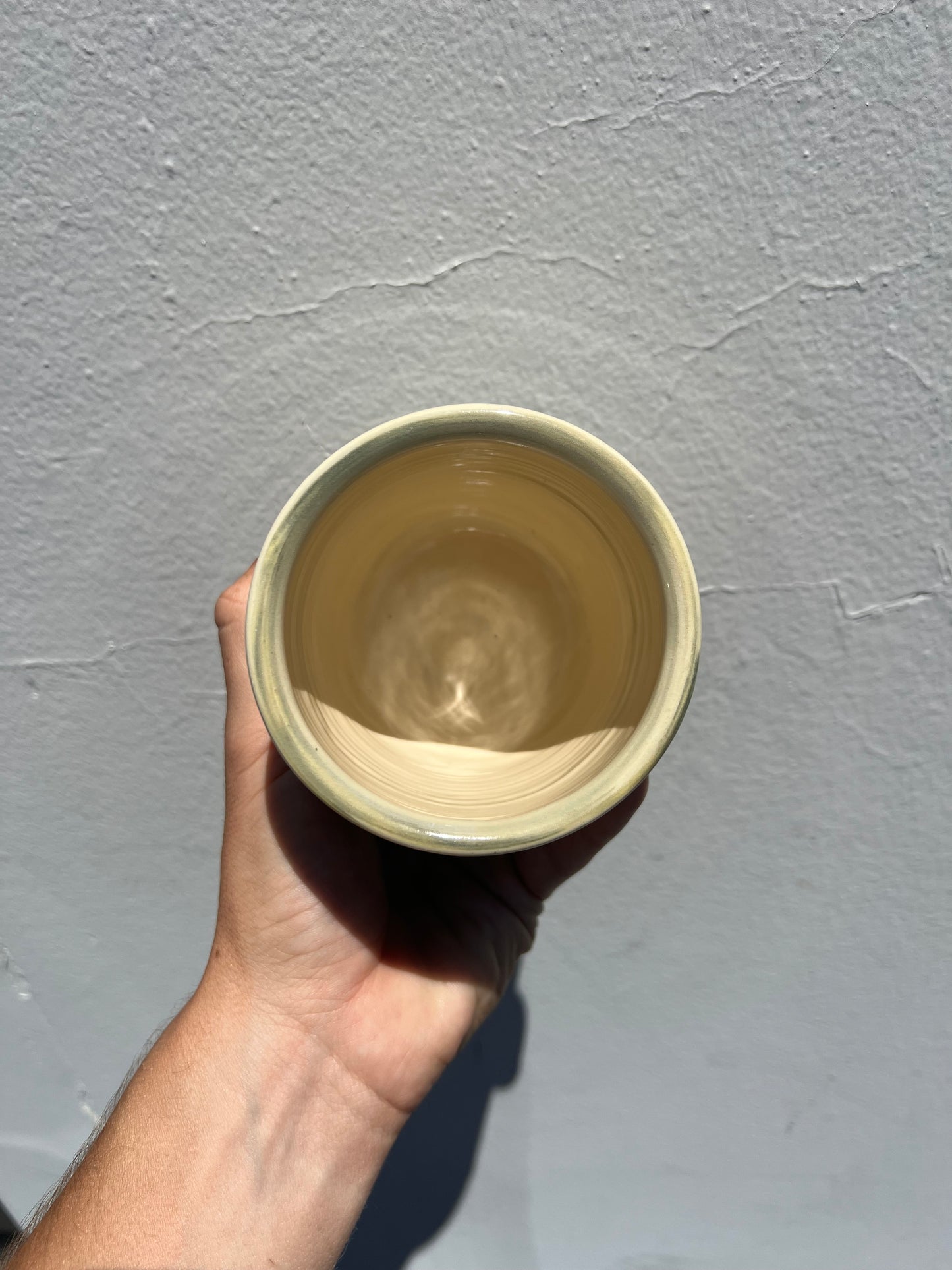 Yellow and Green Nerikomi Cup