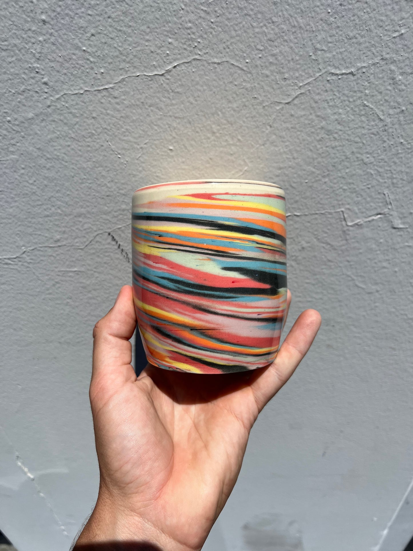 Vibrant Nerikomi Cup