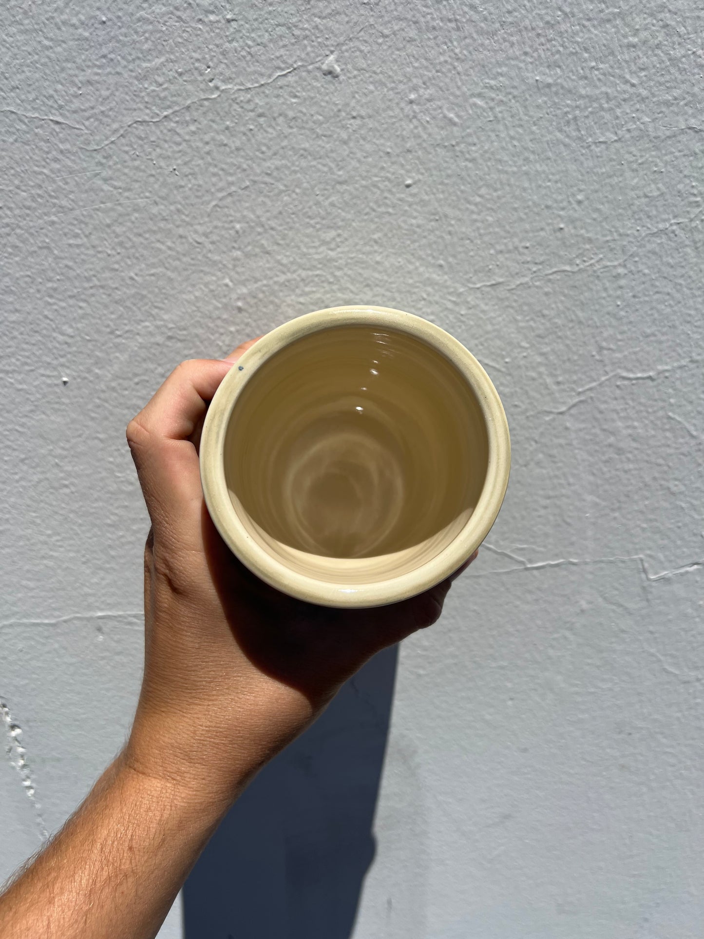 Green and Yellow Nerikomi Cup