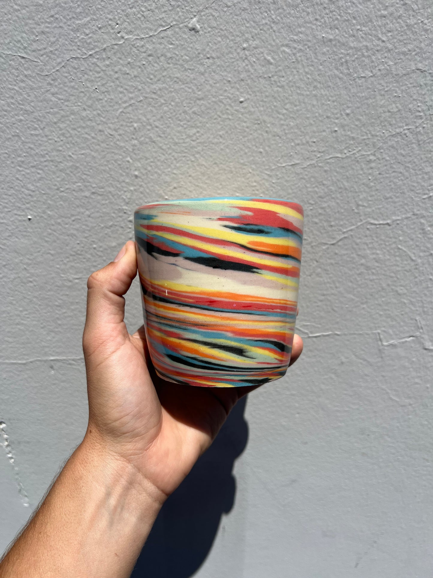 Vibrant Nerikomi Cup