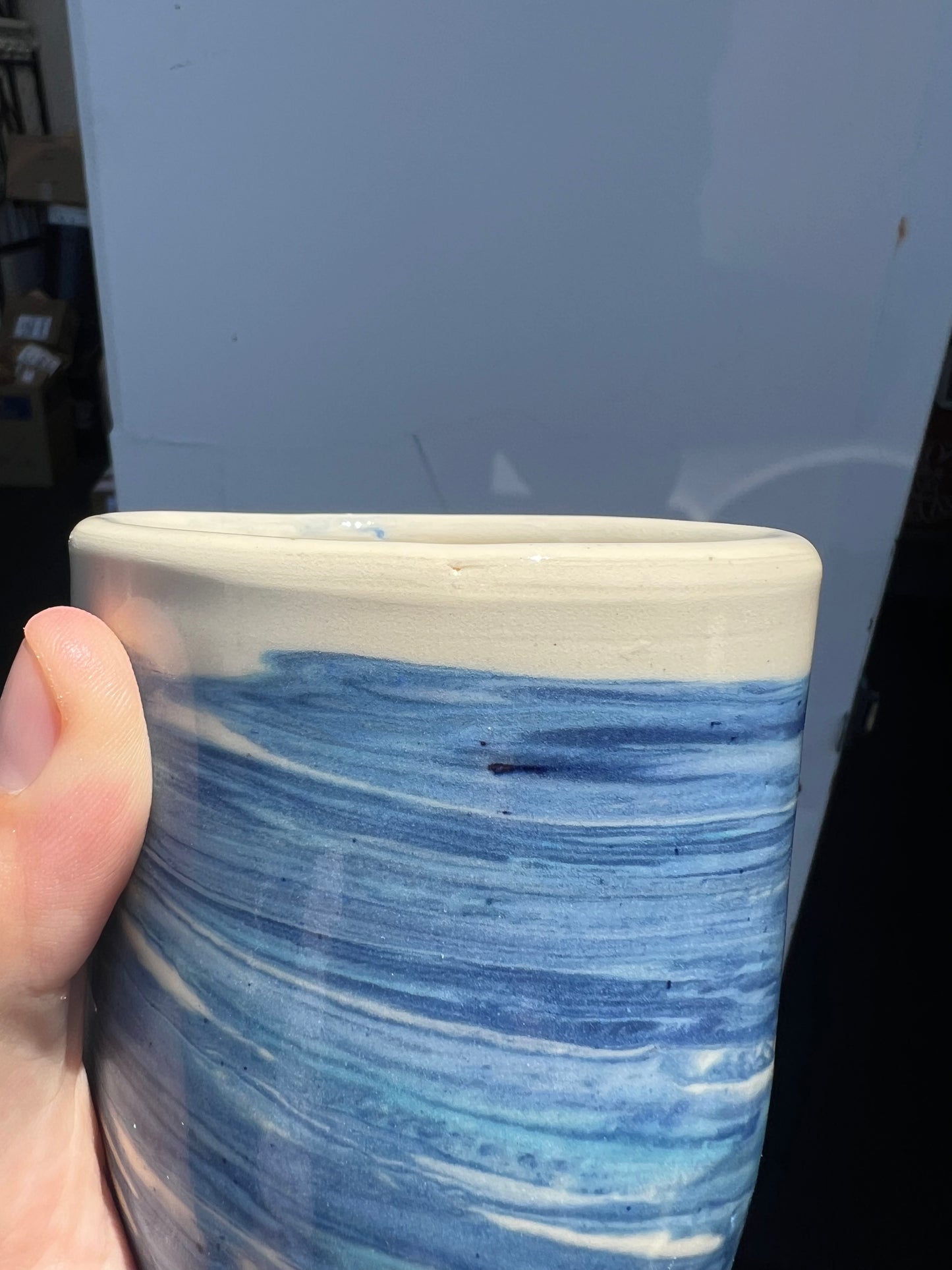 Ocean Drift Marbled Clay Cup