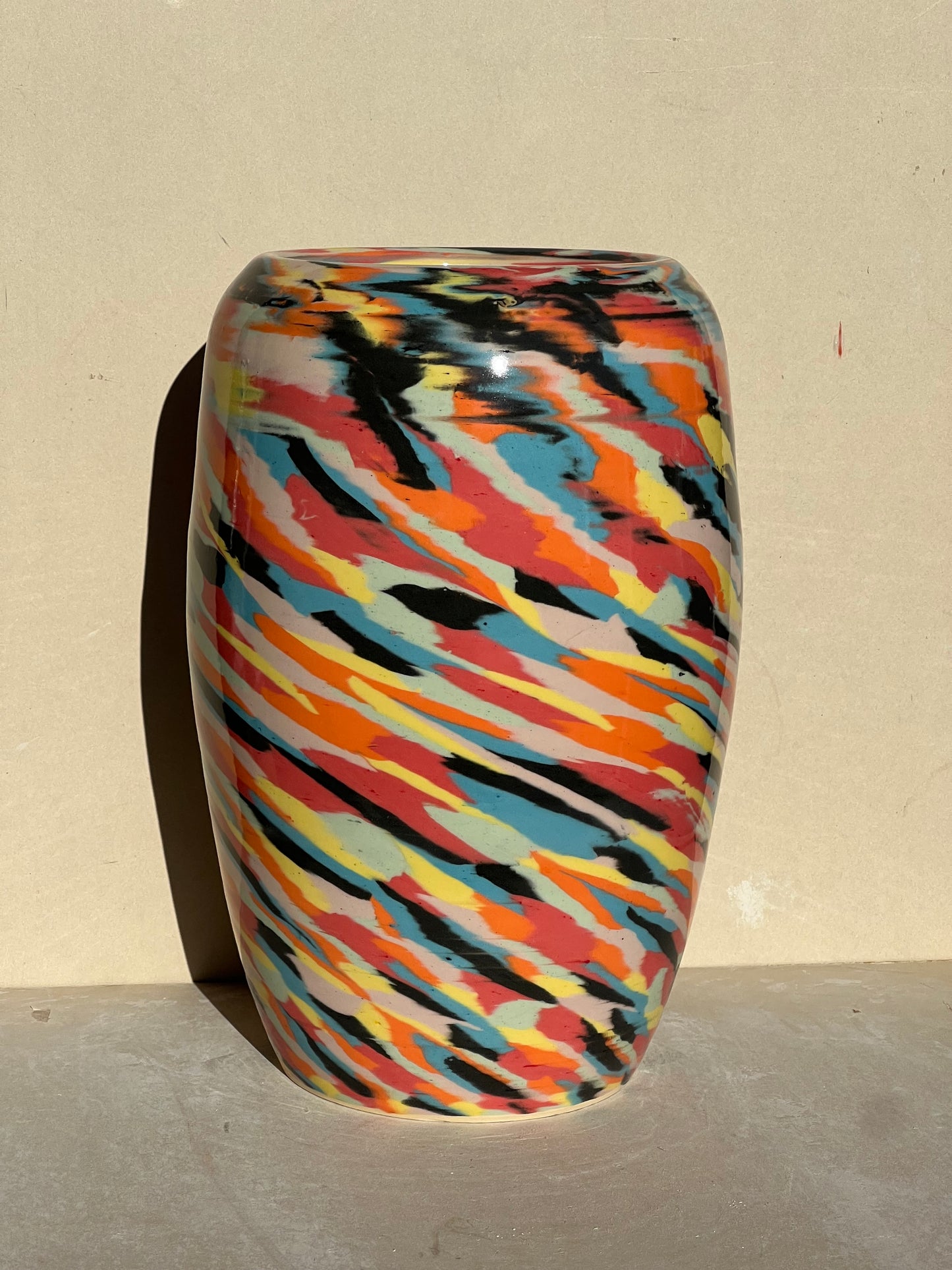 Vibrant Nerikomi Vase (Reduced)