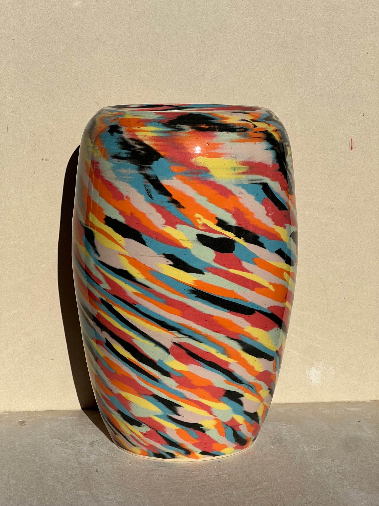 Vibrant Nerikomi Vase (Reduced)
