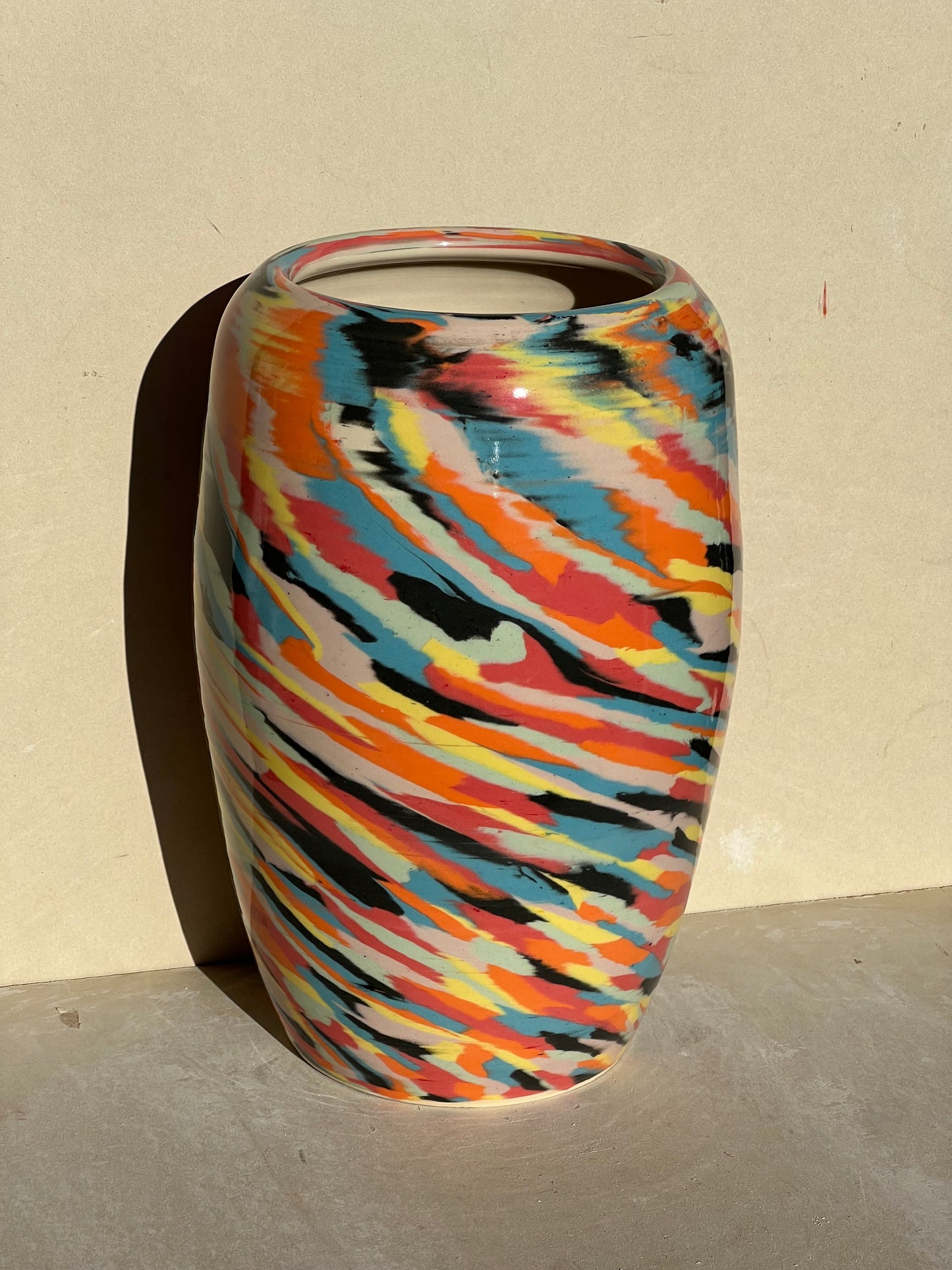 Vibrant Nerikomi Vase (Reduced)