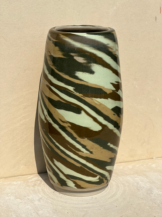 Green Nerikomi Vase