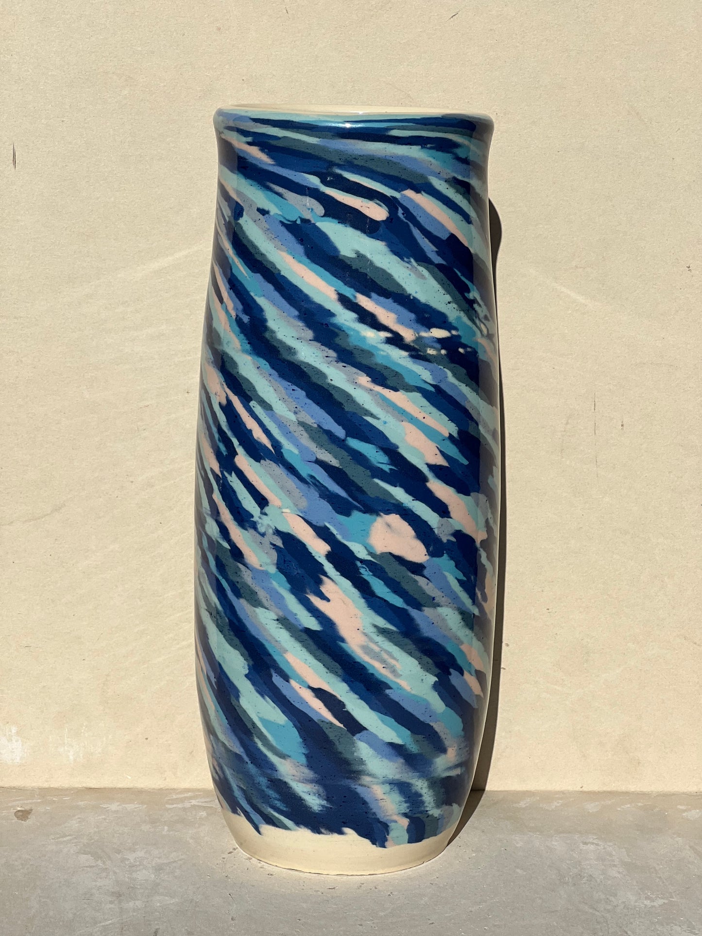 All Blue Nerikomi Vase