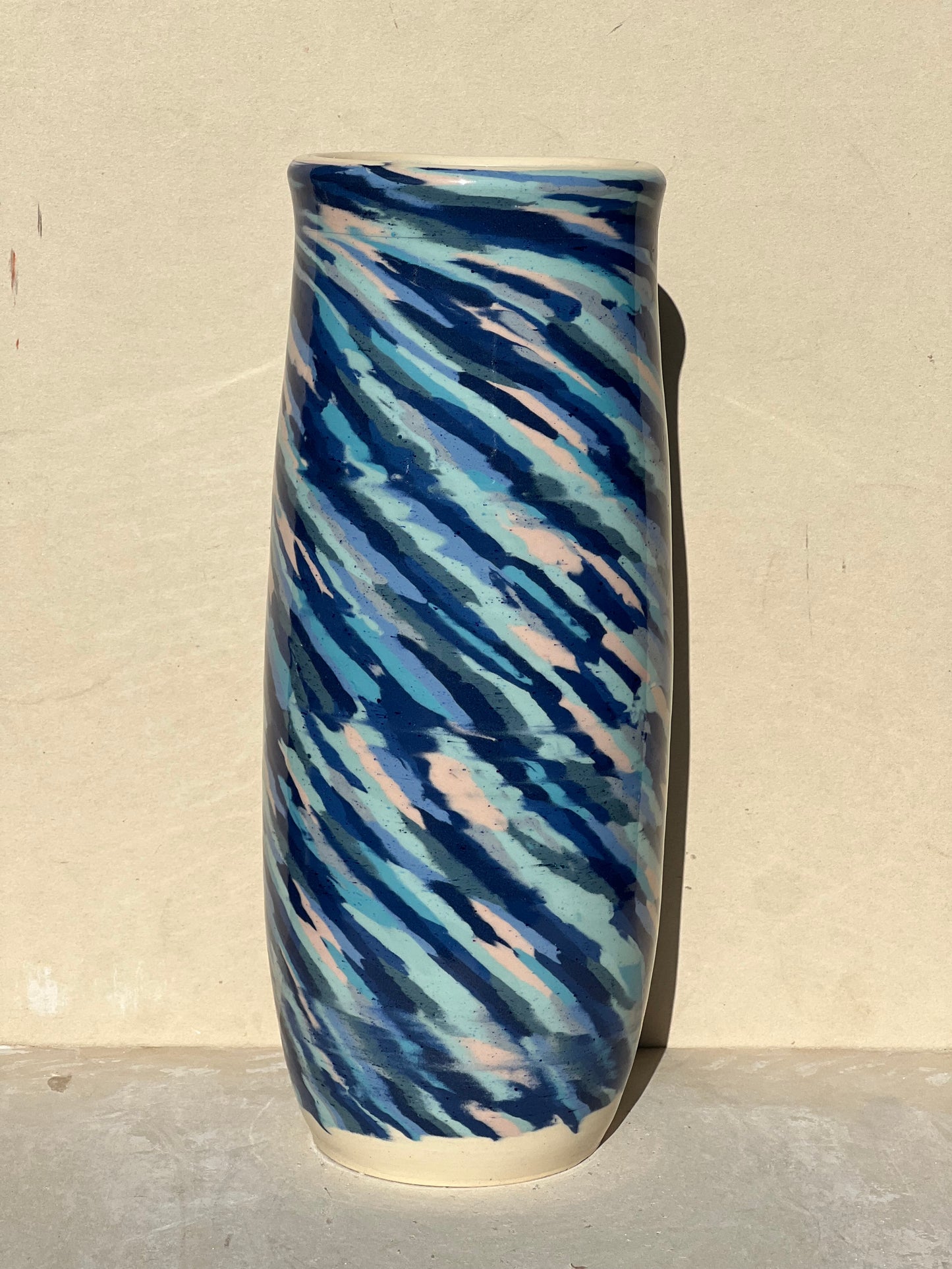 All Blue Nerikomi Vase