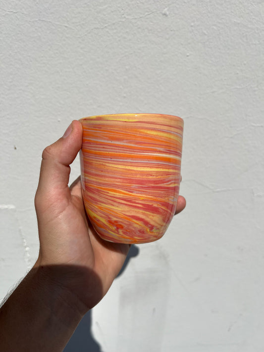 Vibrant Marbled Cup