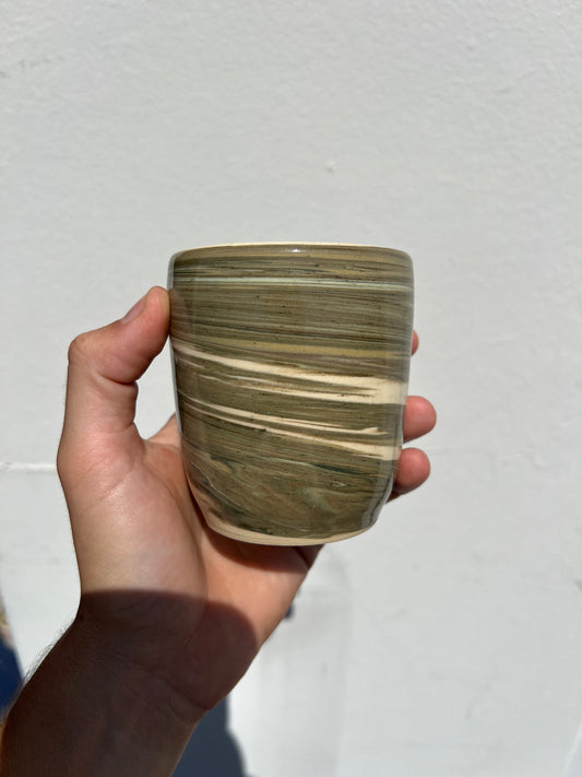 Green Swirl Cup