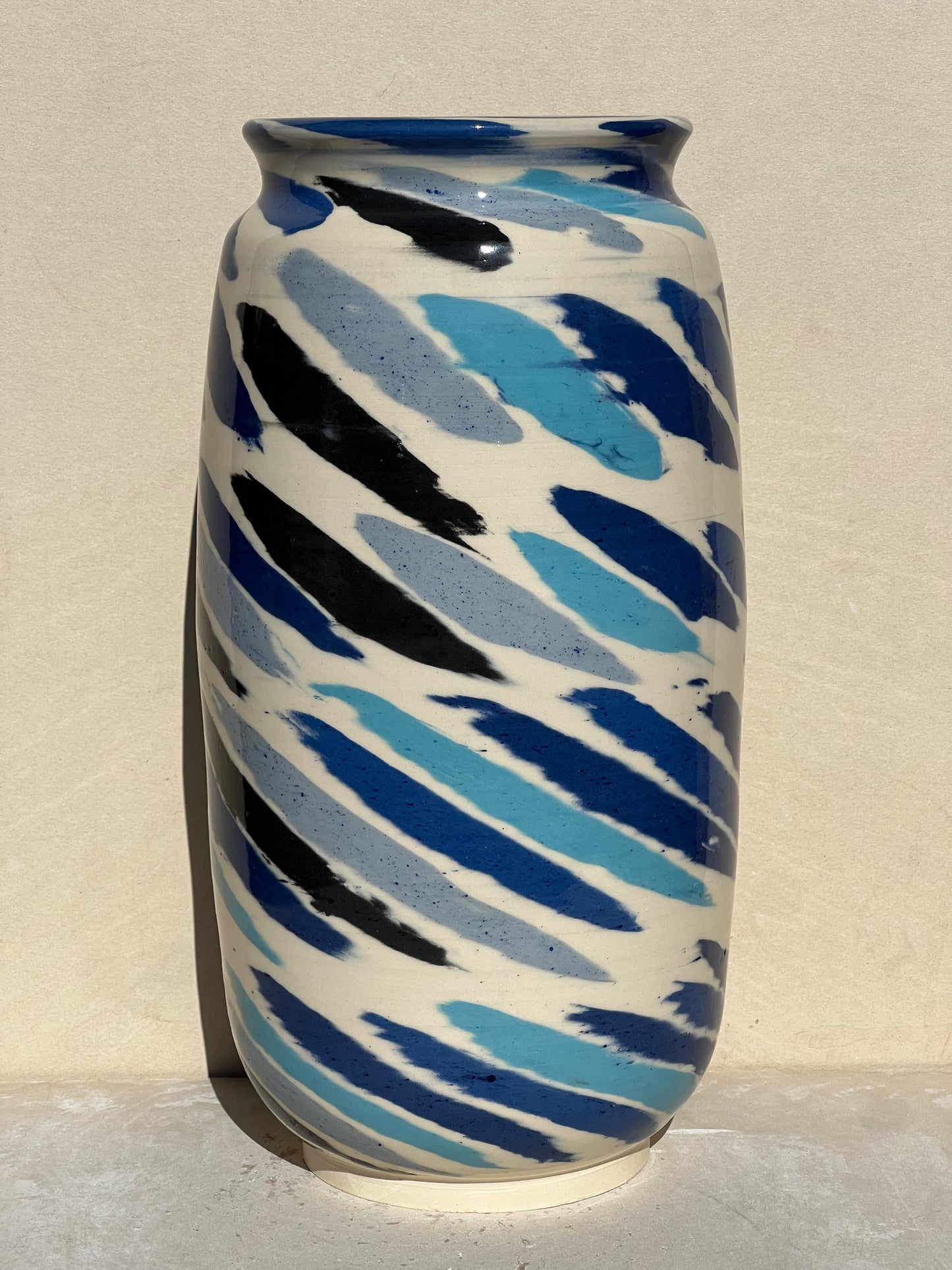 Spotted Blue Vase