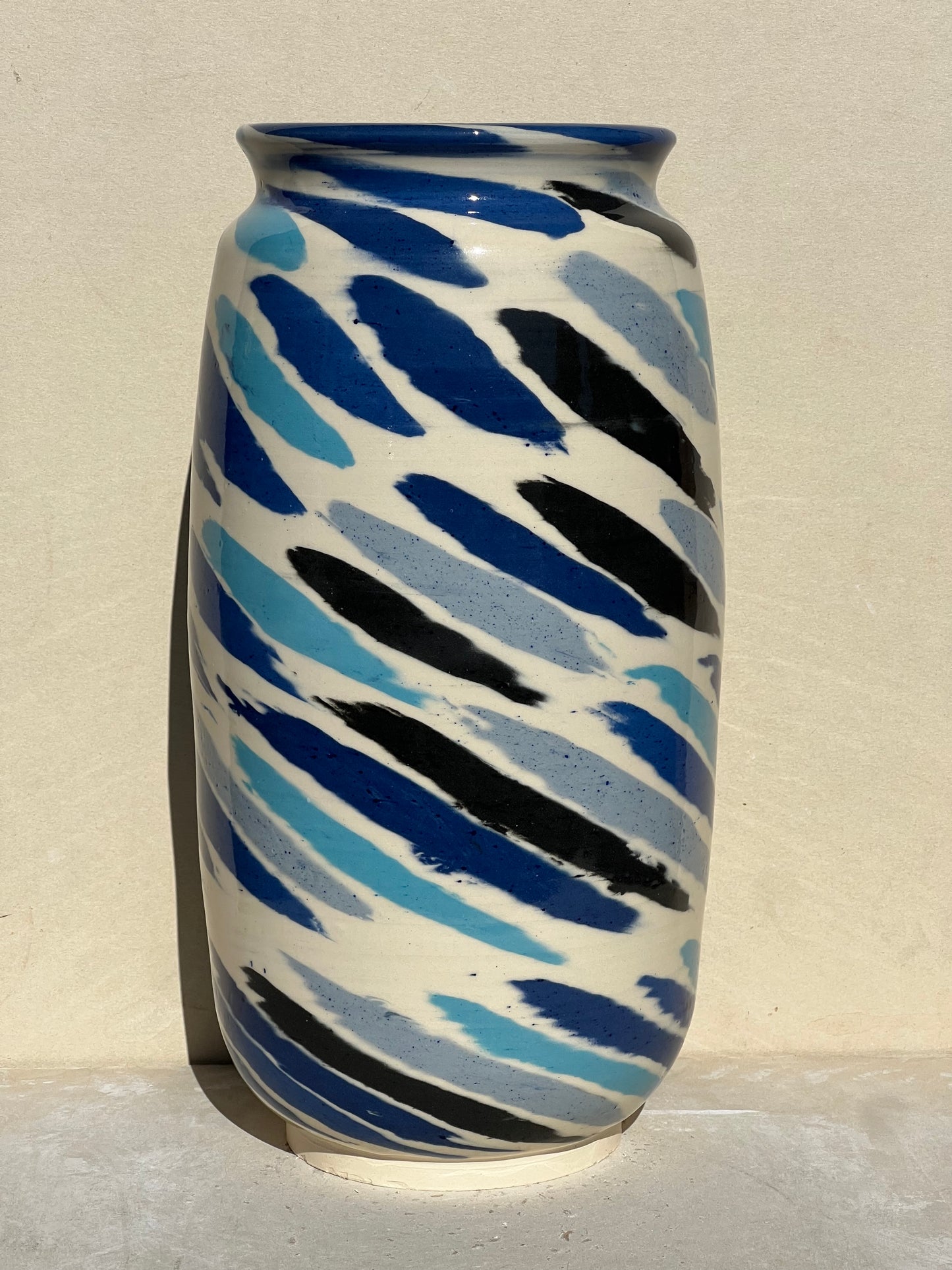 Spotted Blue Vase