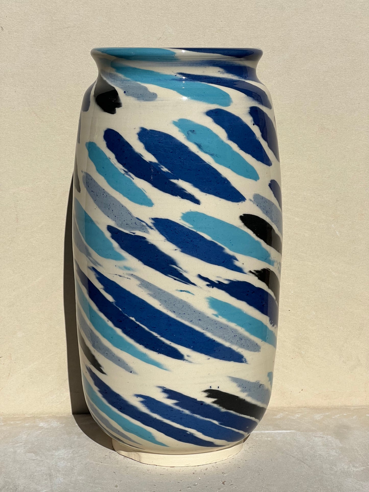Spotted Blue Vase