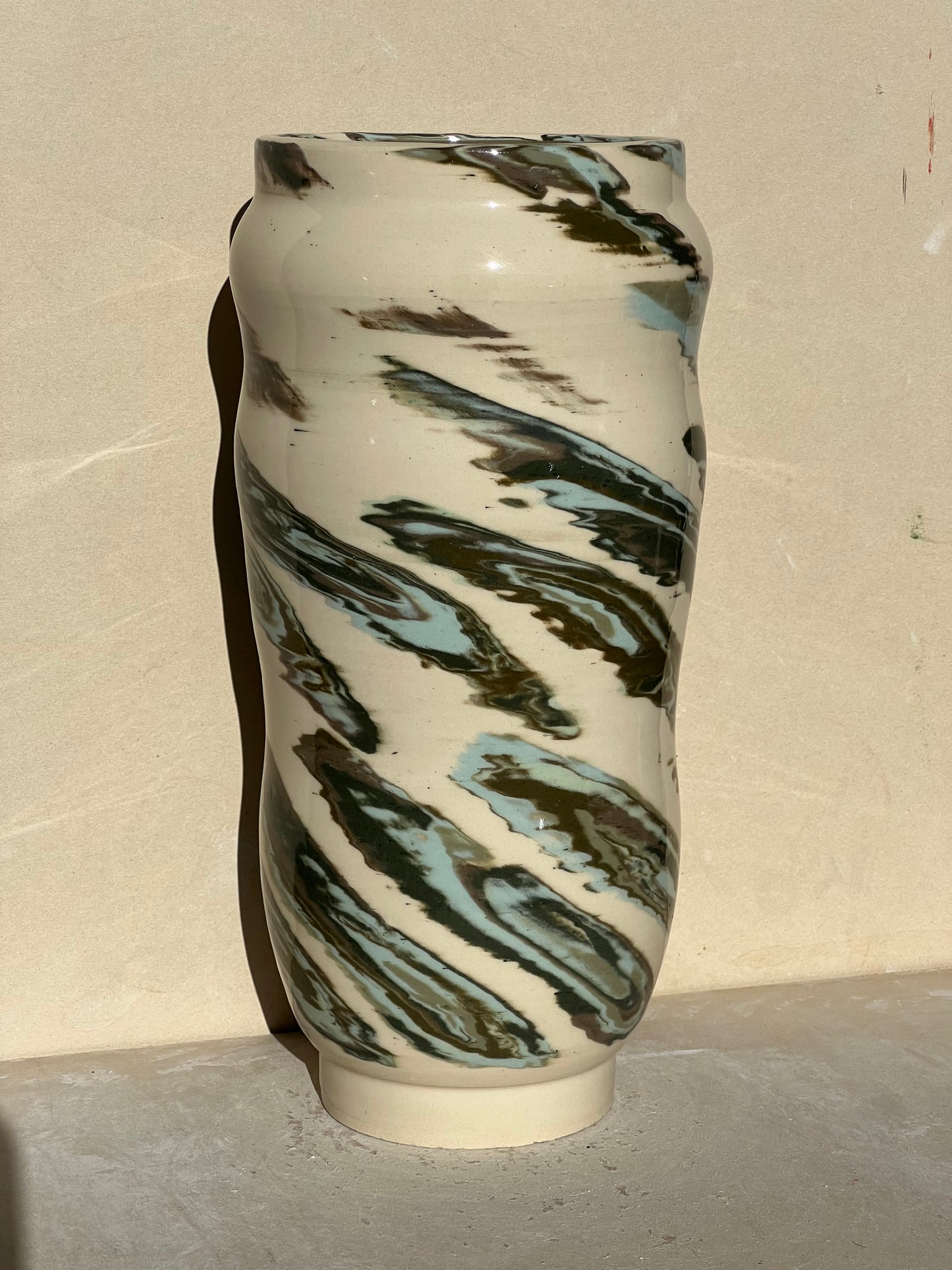 Speckled Green Vase