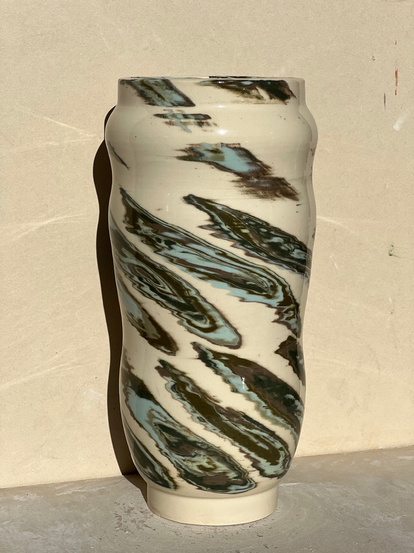 Speckled Green Vase