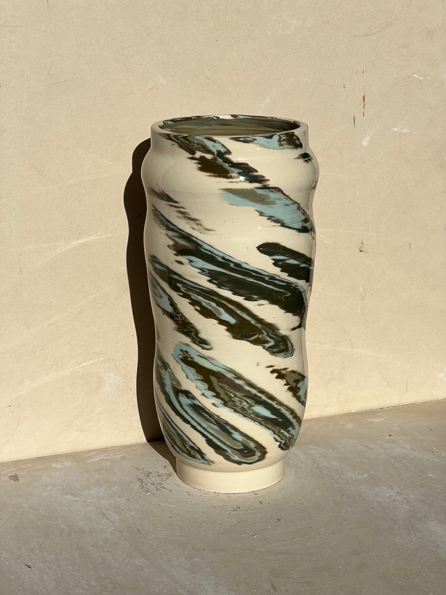 Speckled Green Vase