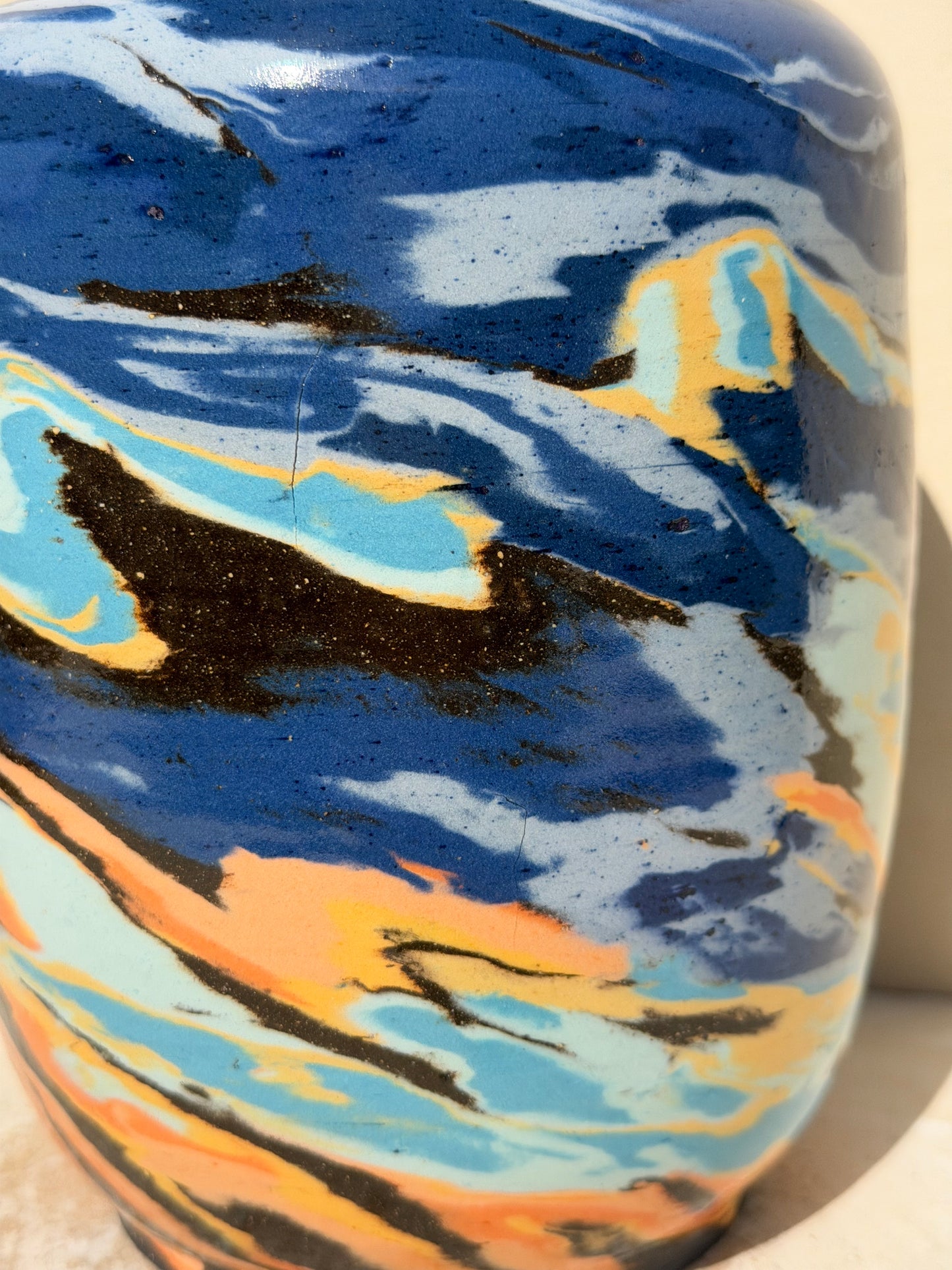 Brown Sunset Vase