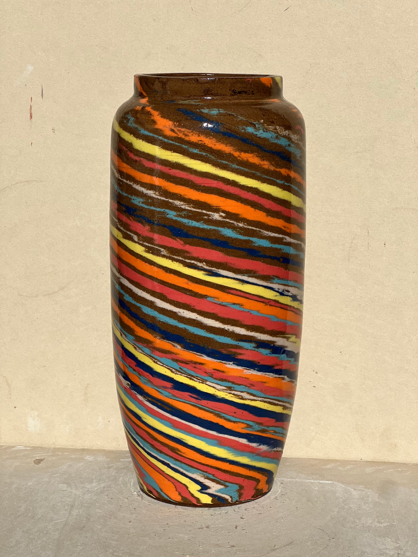 Brown Color Twist Vase