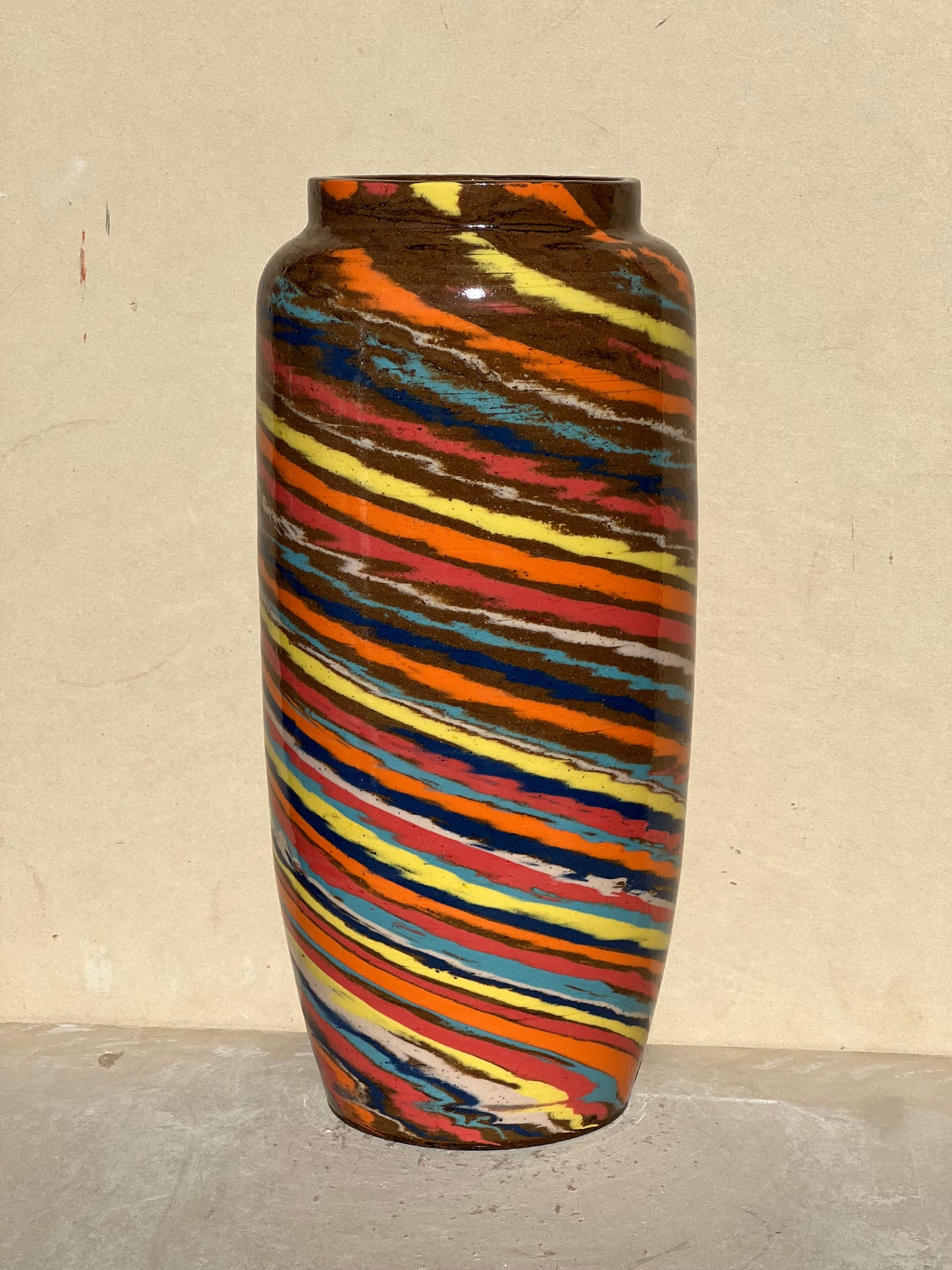 Brown Color Twist Vase