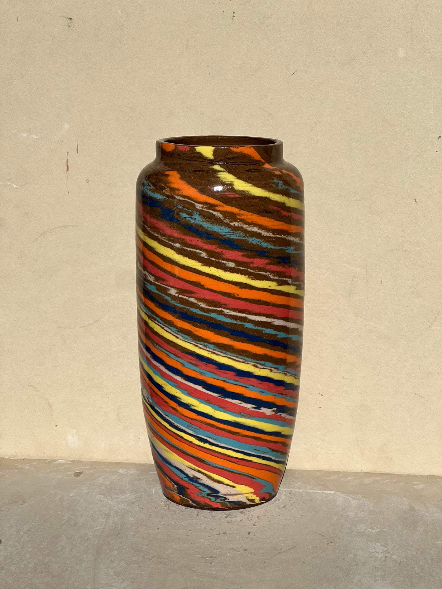Brown Color Twist Vase
