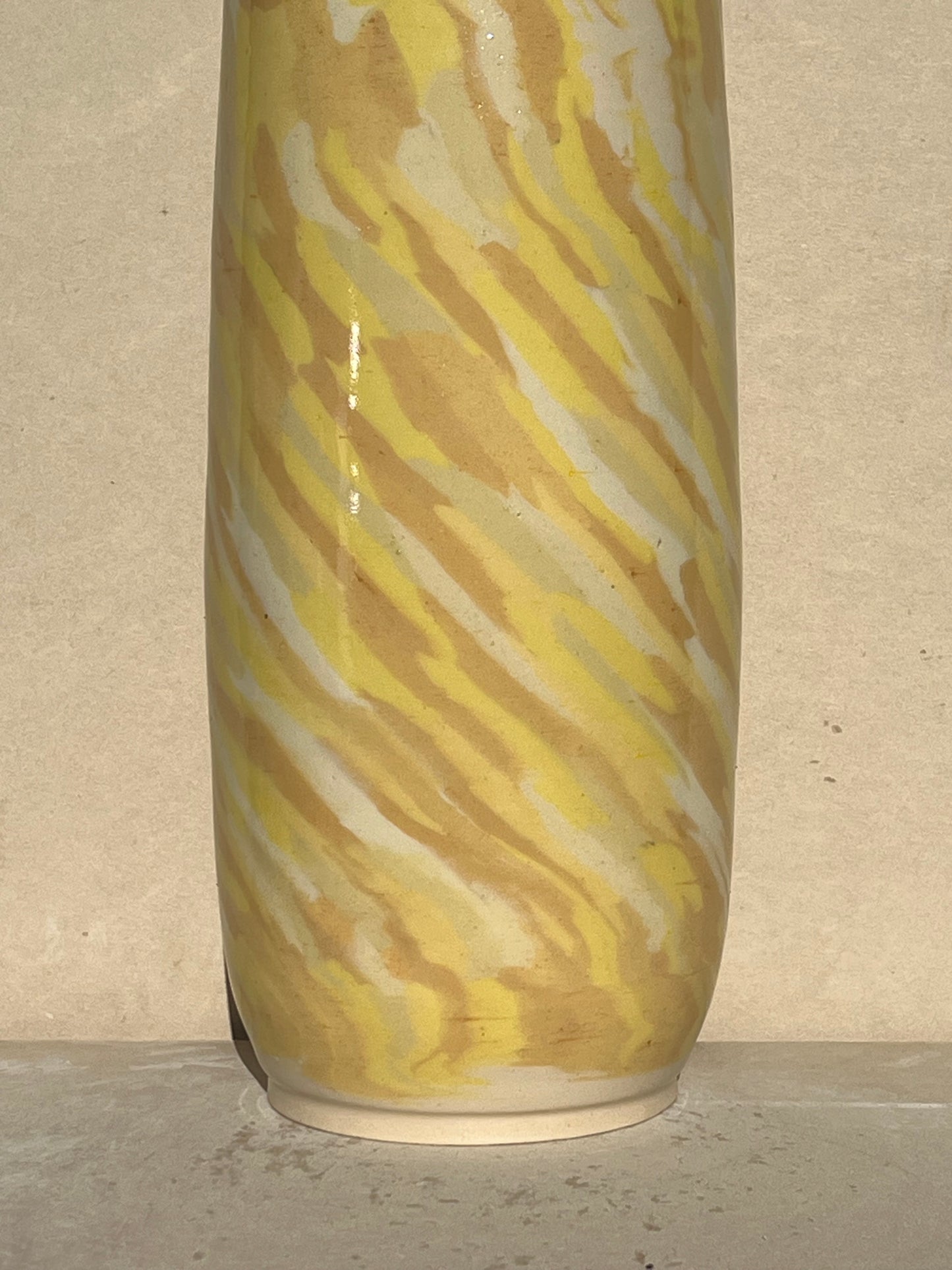 All Yellow Nerikomi Vase