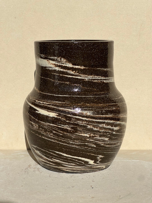 Brown Marbled Vase