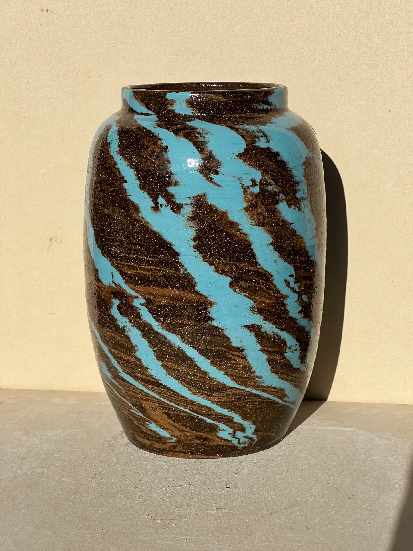 Blue Lightning Vase