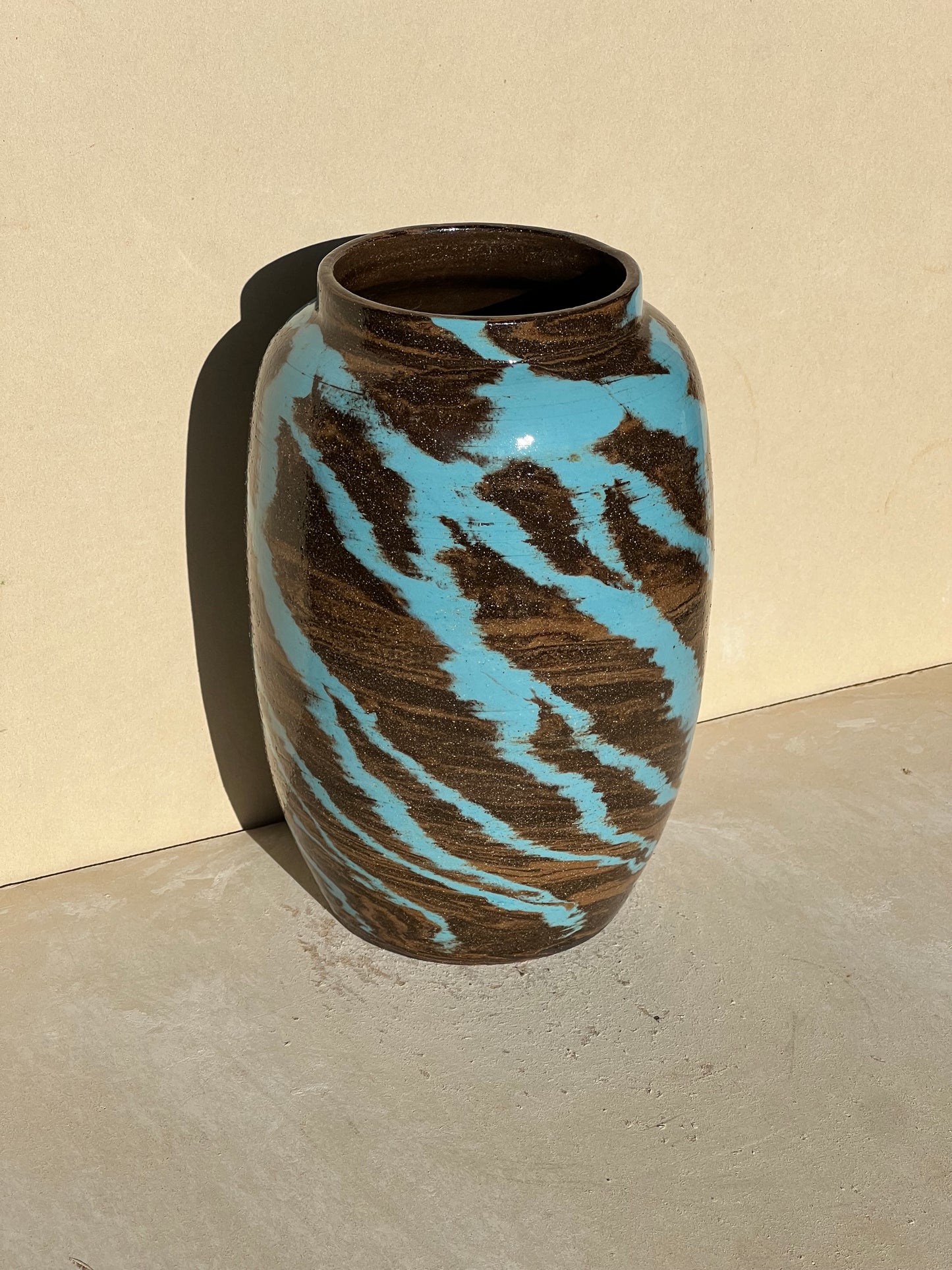 Blue Lightning Vase