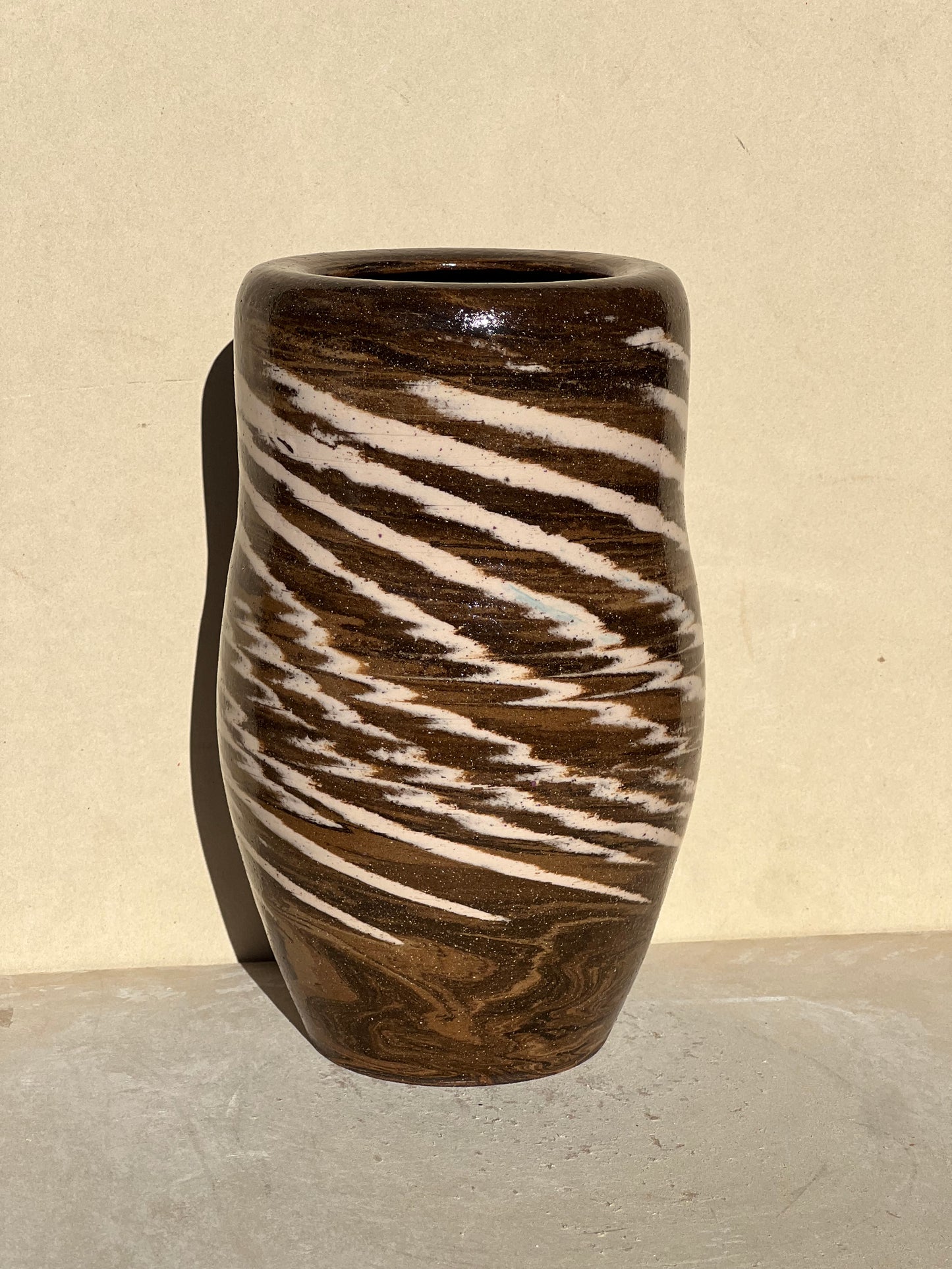 Pink and Brown Vase