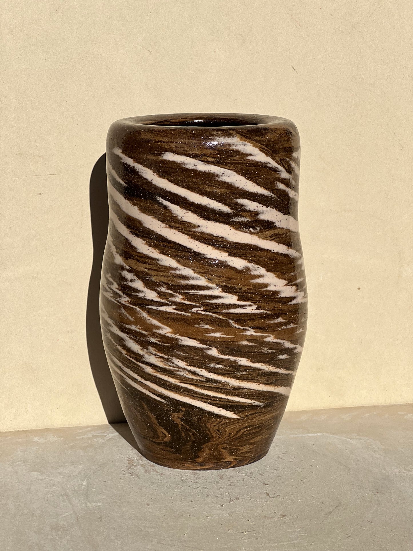 Pink and Brown Vase
