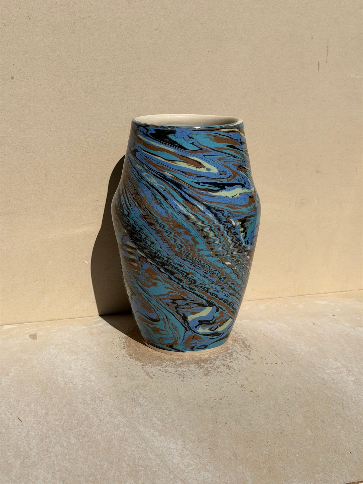 Blue and Brown Vase