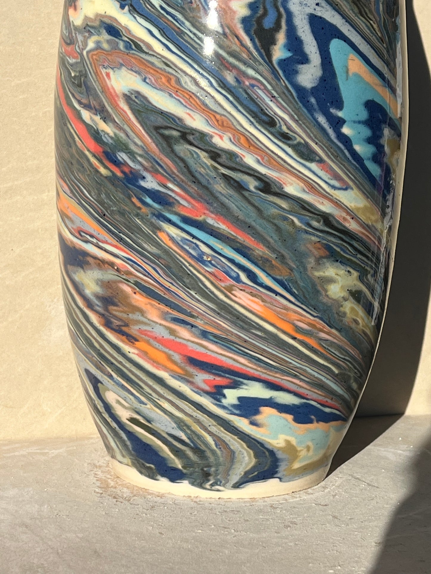 Marbled 23 Color Vase