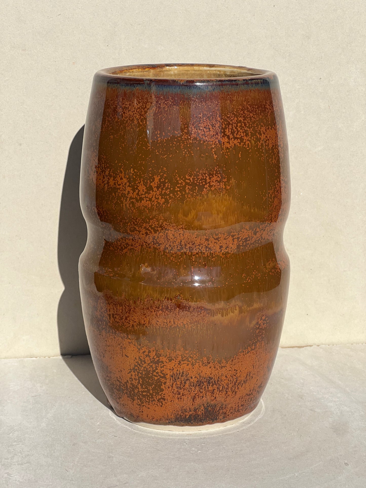 Orange Rust Vase