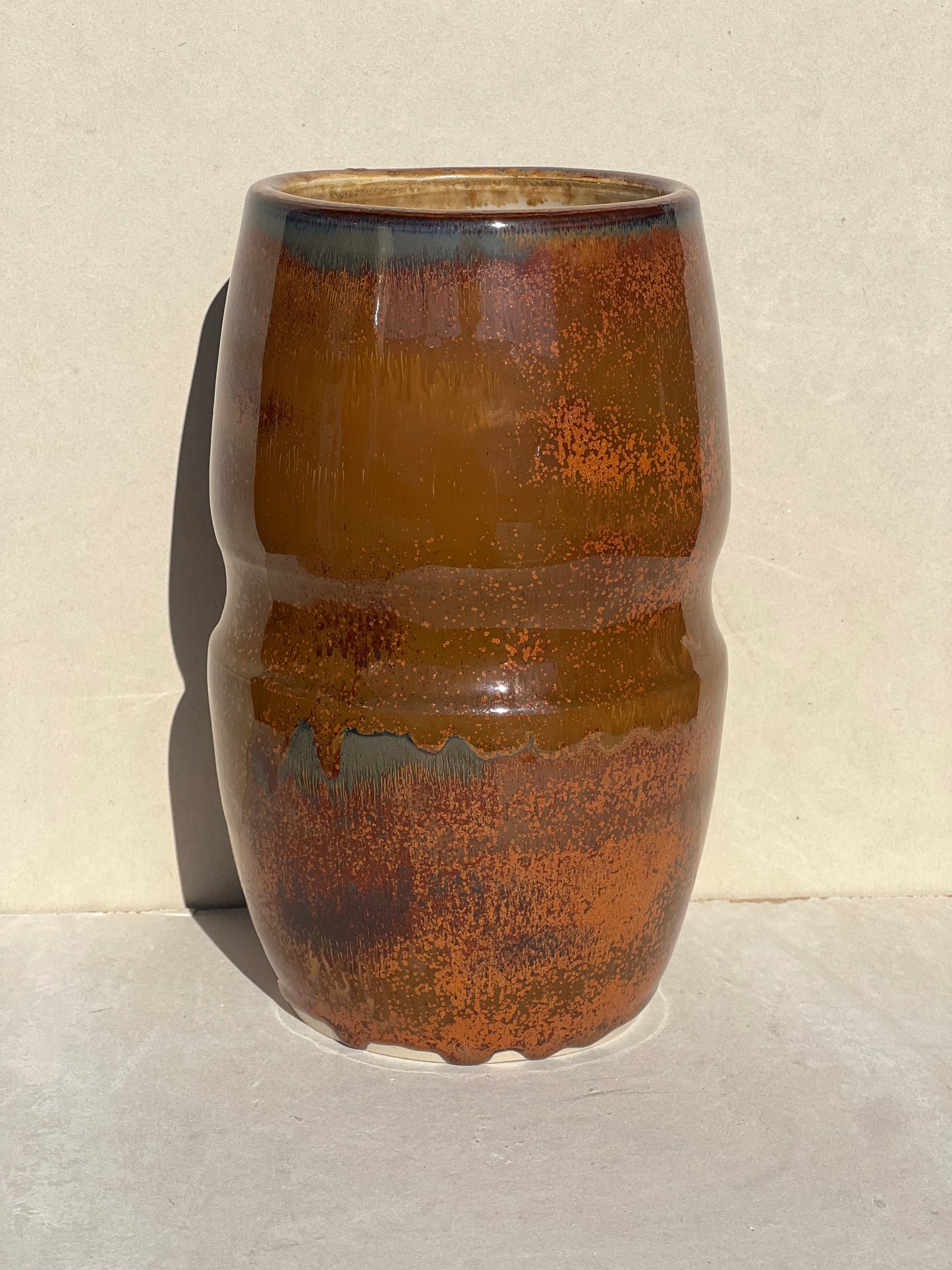 Orange Rust Vase