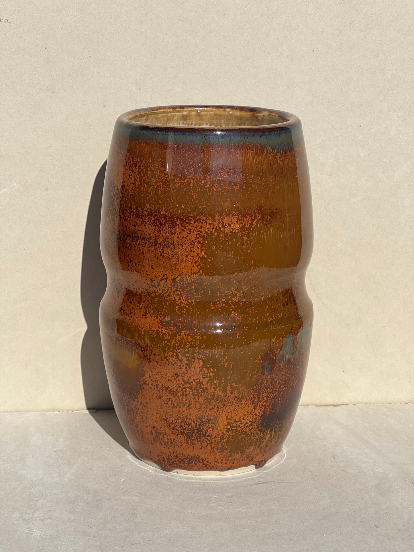 Orange Rust Vase