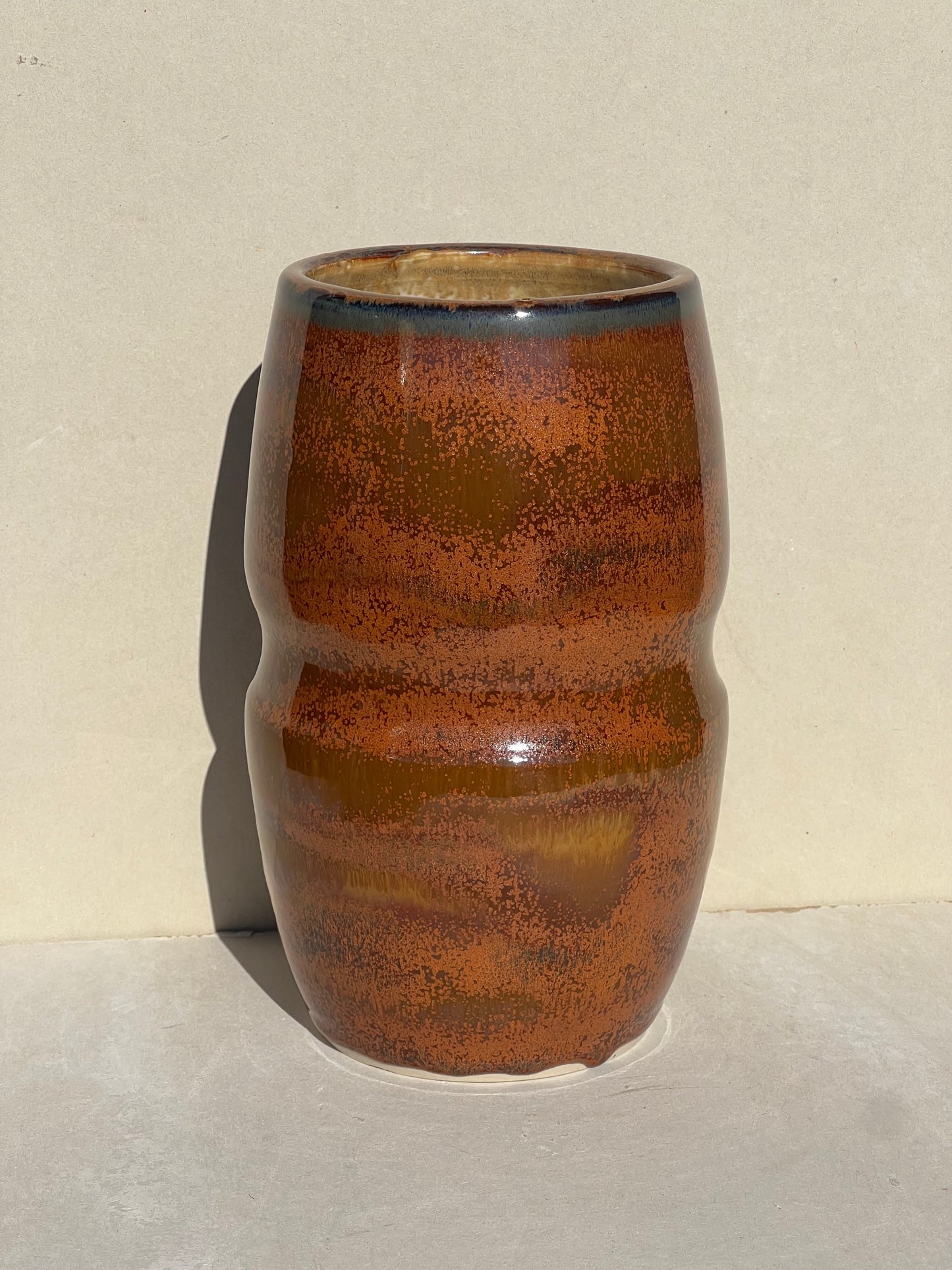 Orange Rust Vase