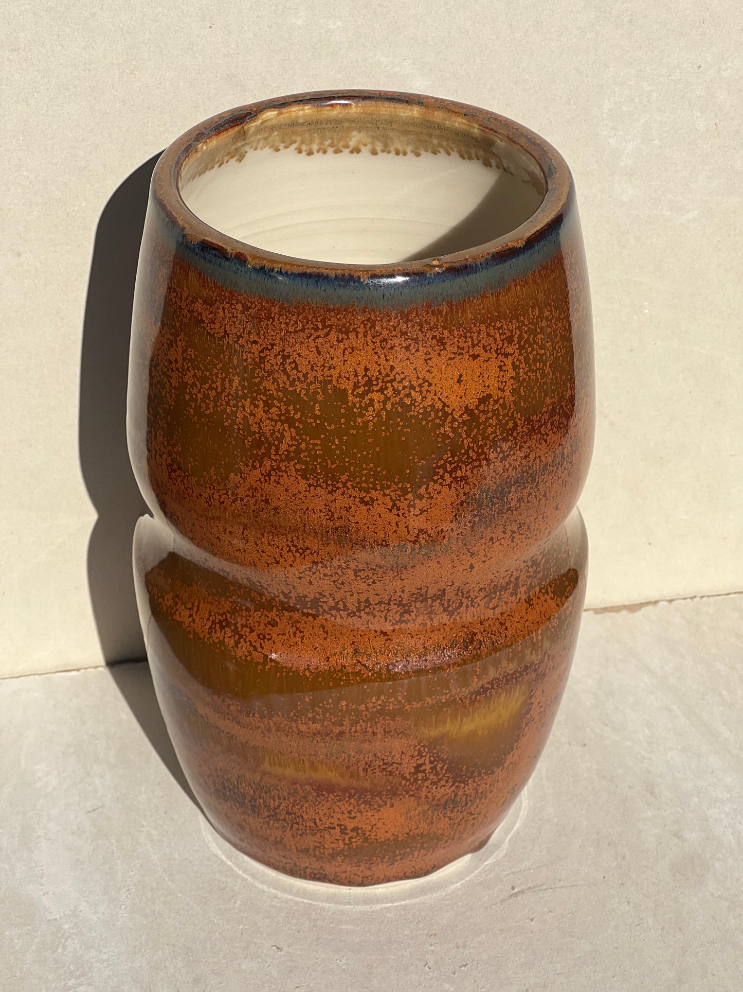 Orange Rust Vase