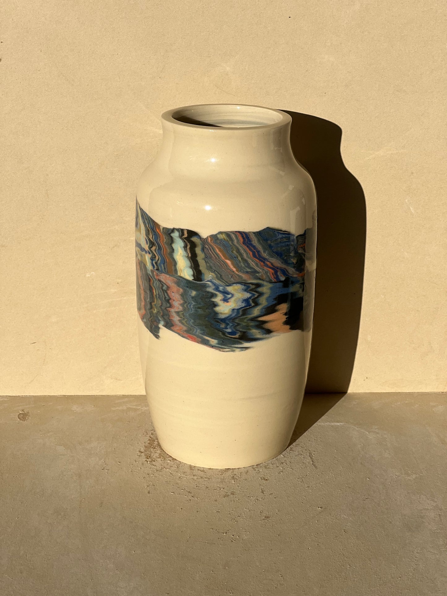 Marbled 23 Color Vase