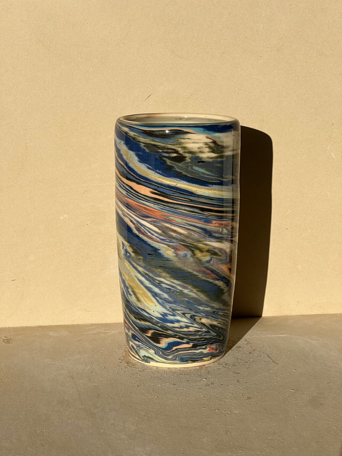Marbled 23 Color Vase