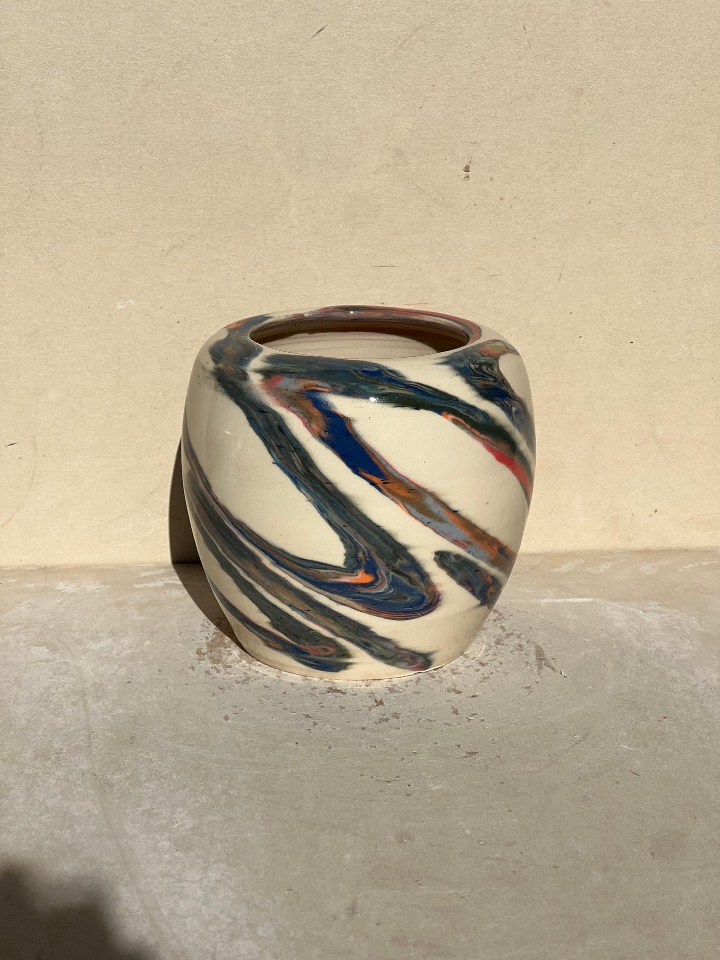 Marbled 23 Color Vase