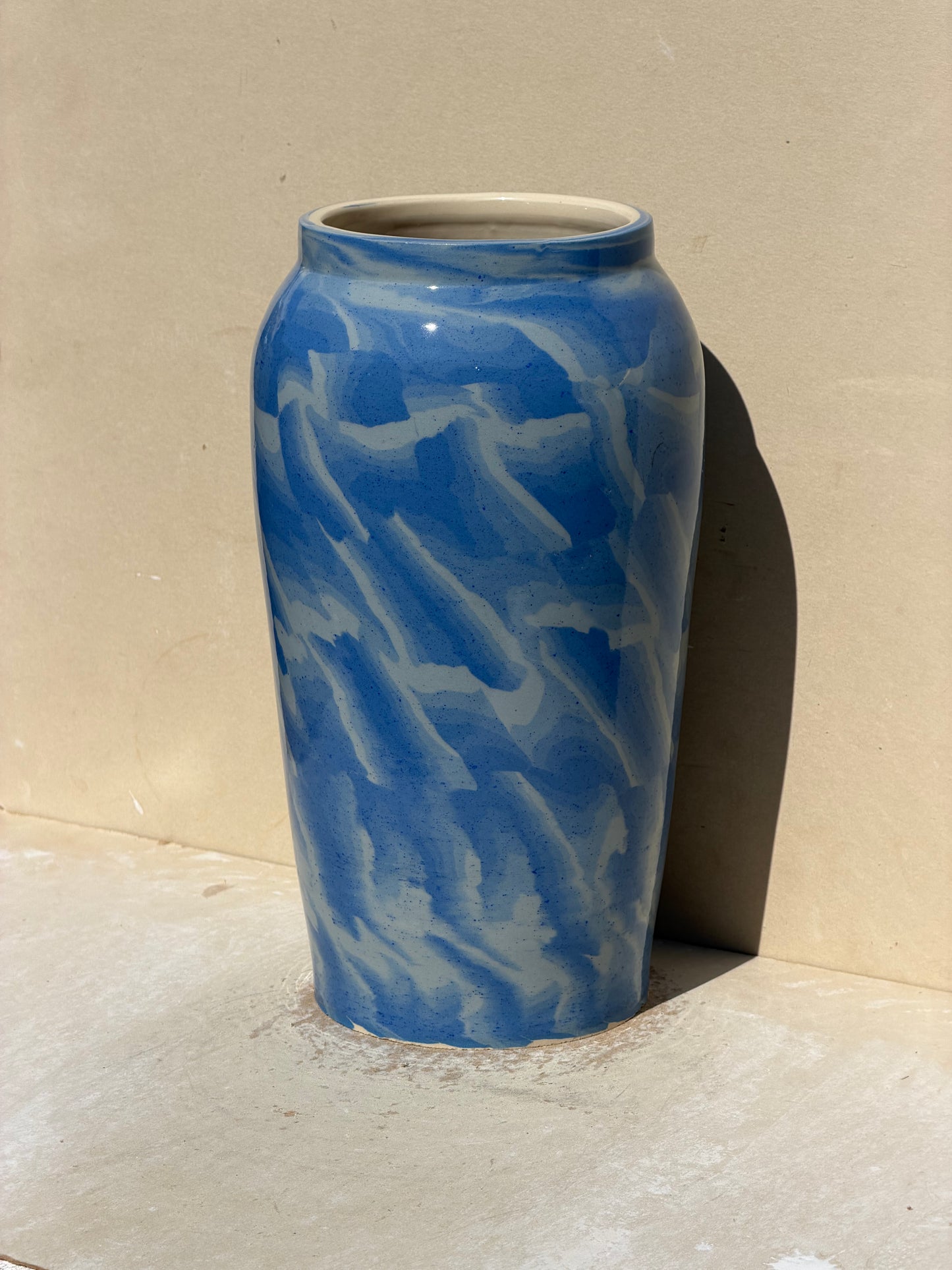 Gradient Blue Nerikomi Vase No.1