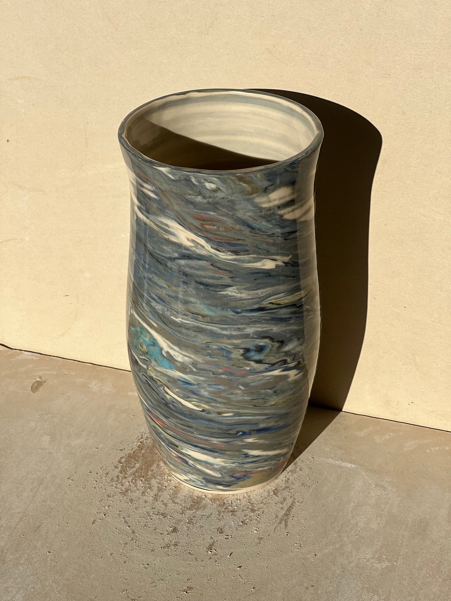 Reclaimed Nerikomi Pattern Vase