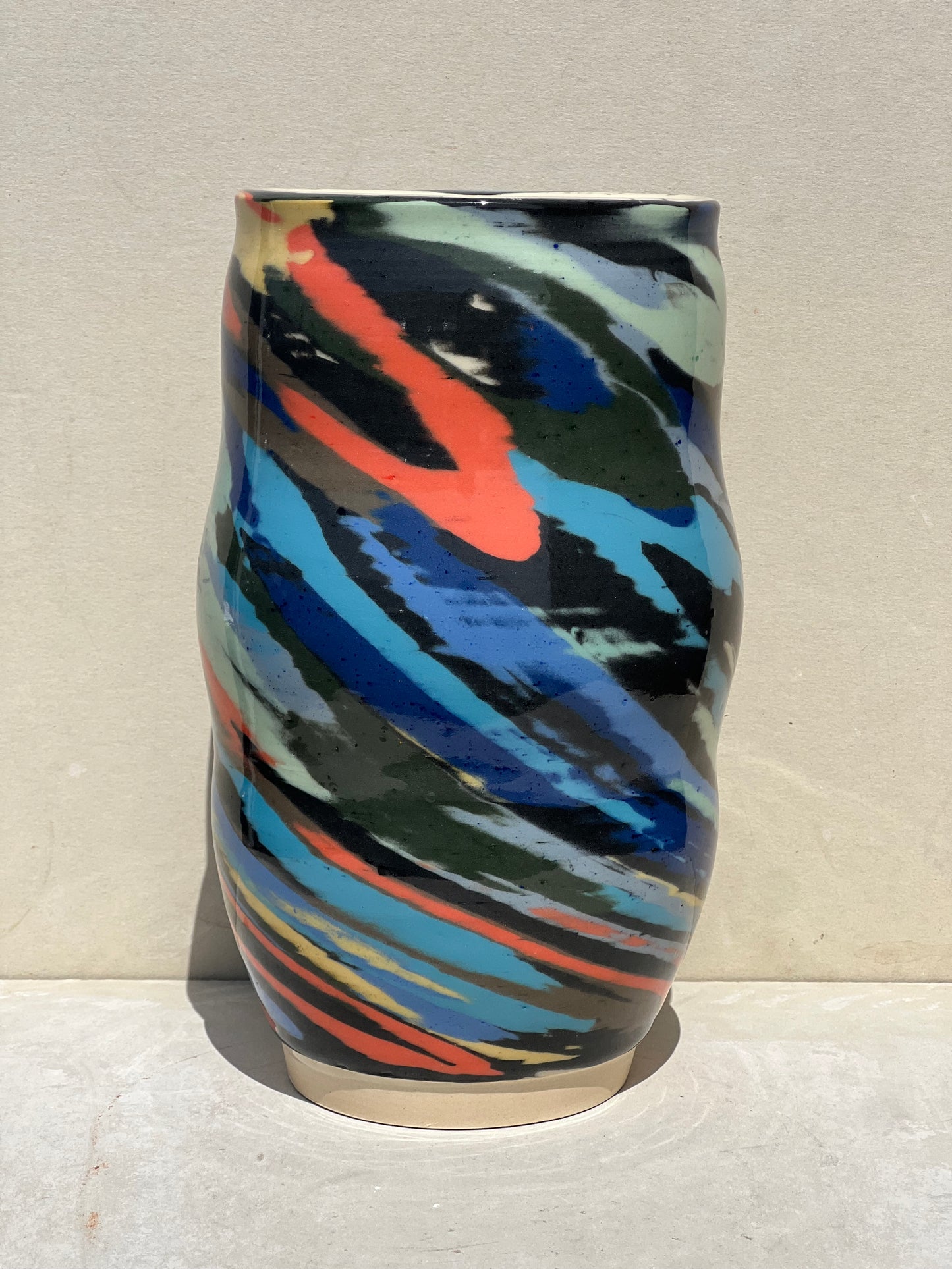 Colored Circles Vase